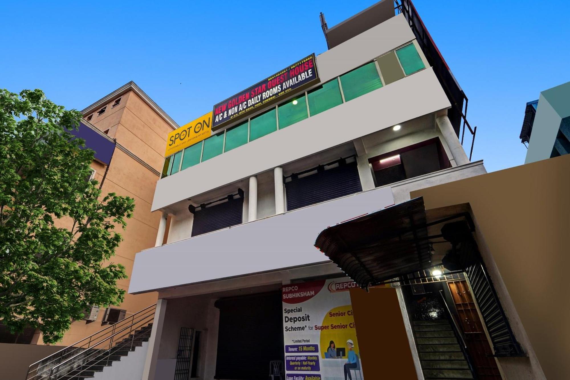 Spot On New Golden Star Guest House Near Thirumangalam Metro Station Chennai Exterior foto